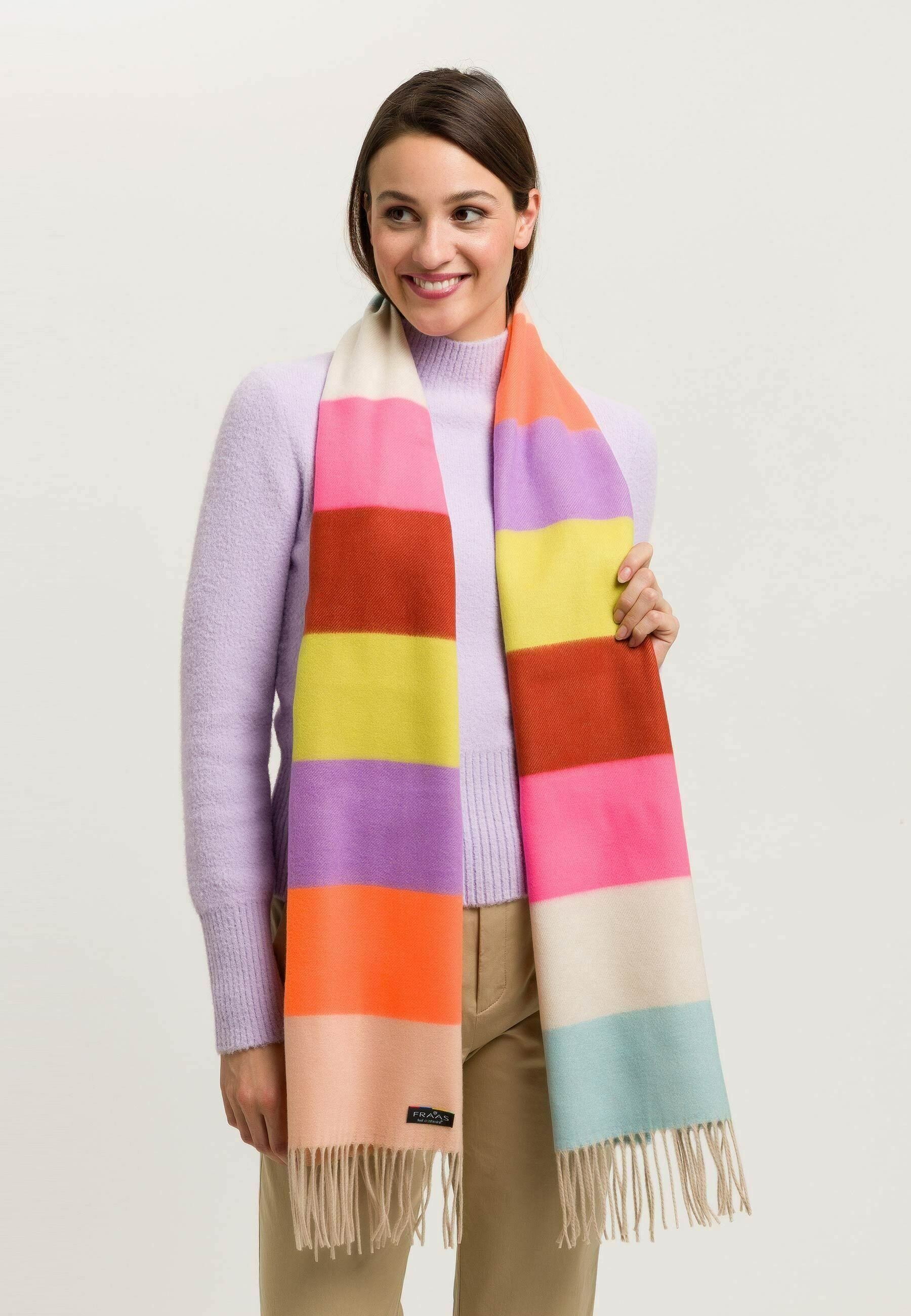 FRAAS CASHMINK STRIPES - Szalik - wielokolorowy