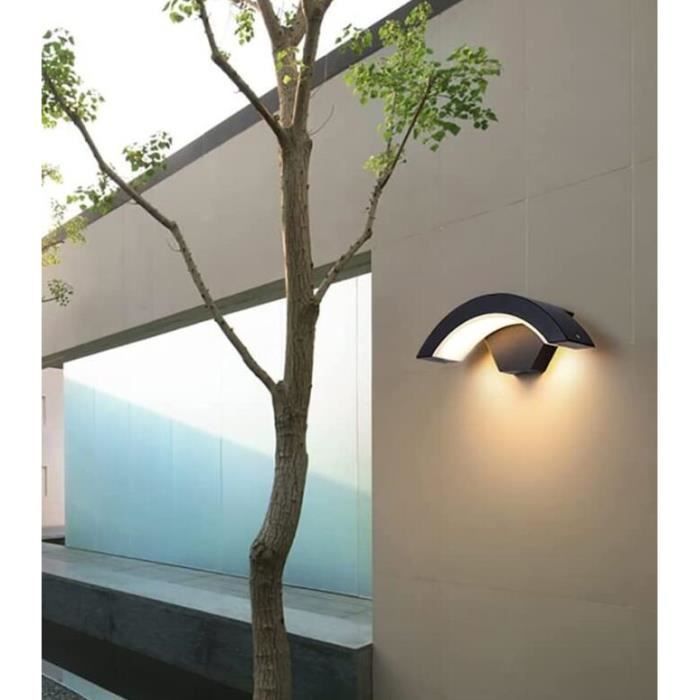 Aplique LED de exterior de 18 W - Carcasa de aluminio - Resistente al agua IP65 - Blanco