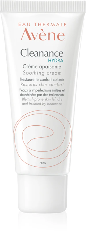 Avène Cleanance Hydra Soothing Cream is een verzachtende crème met hydraterende eigenschappen.