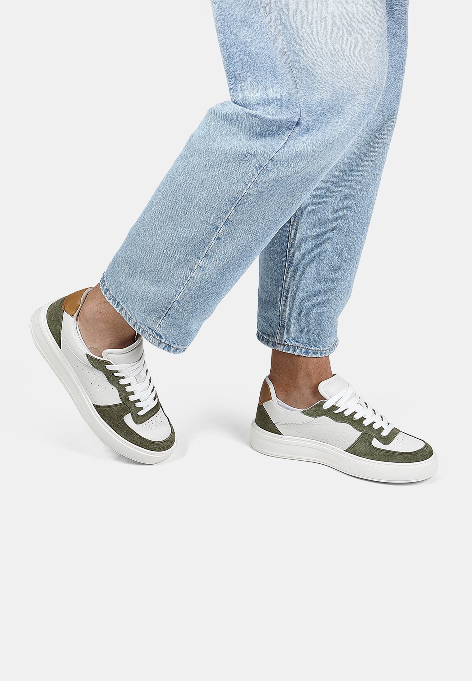 Bata Trainers - bianco verde