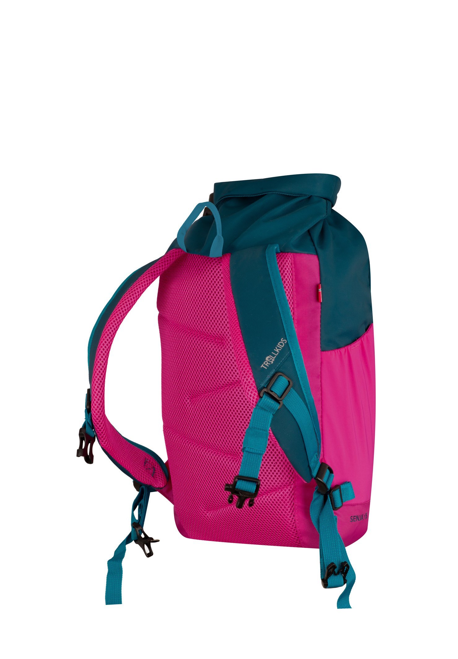TROLLKIDS SENJA - Mugursoma - spilgti rozā/osta zila/Madeiras zila
