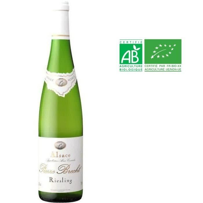 Pierre Brecht Riesling - Vin blanc d'Alsace x6 - Bio 2023