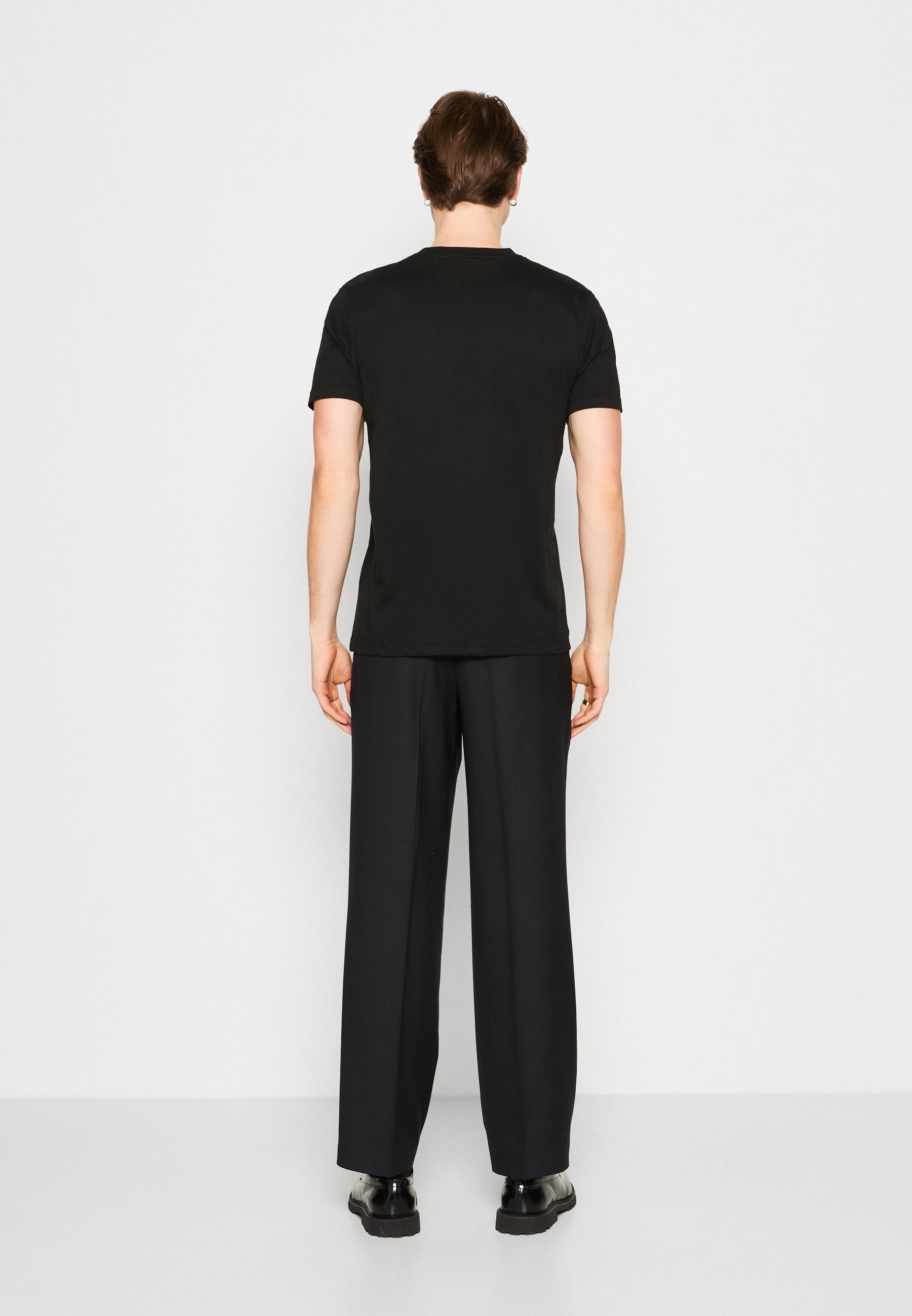 HUGO T-shirt met print - zwart