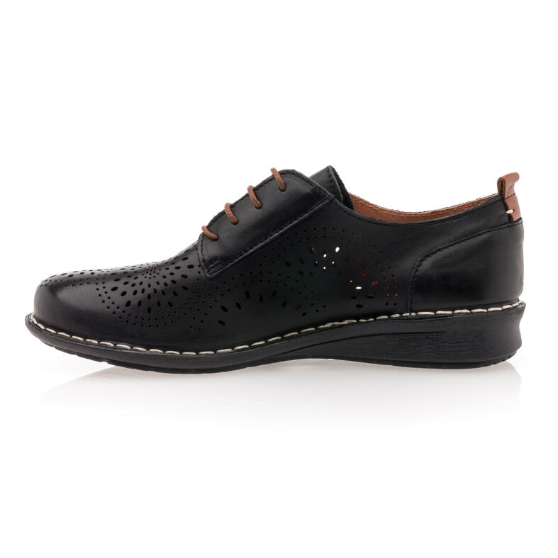 Zapatos de mujer negros con cordones / Zapatos Derby