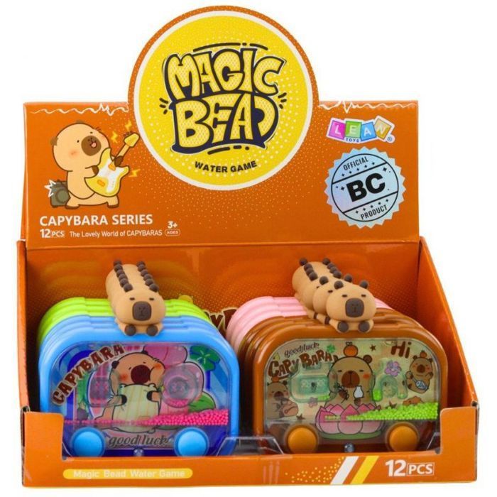 Leantoys Borne arcade Capybara Balls - Jeu d'eau illuminé, mix orange, dès 3 ans