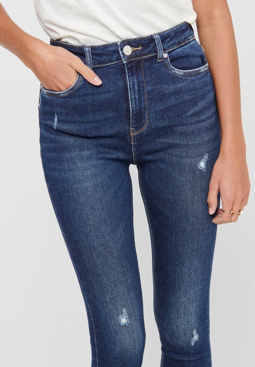 ONLY ONLMILA - Skinny Fit jeans - donkerblauwe denim
