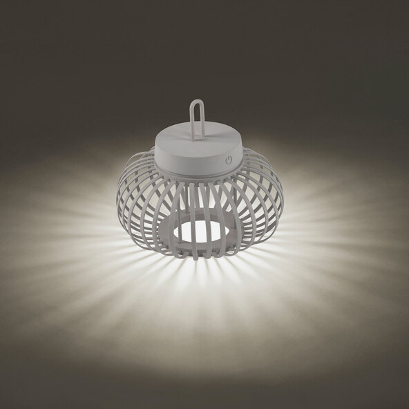 Lampă de masă și de podea Korga LED cu baterii, gri, ⌀ 25 cm