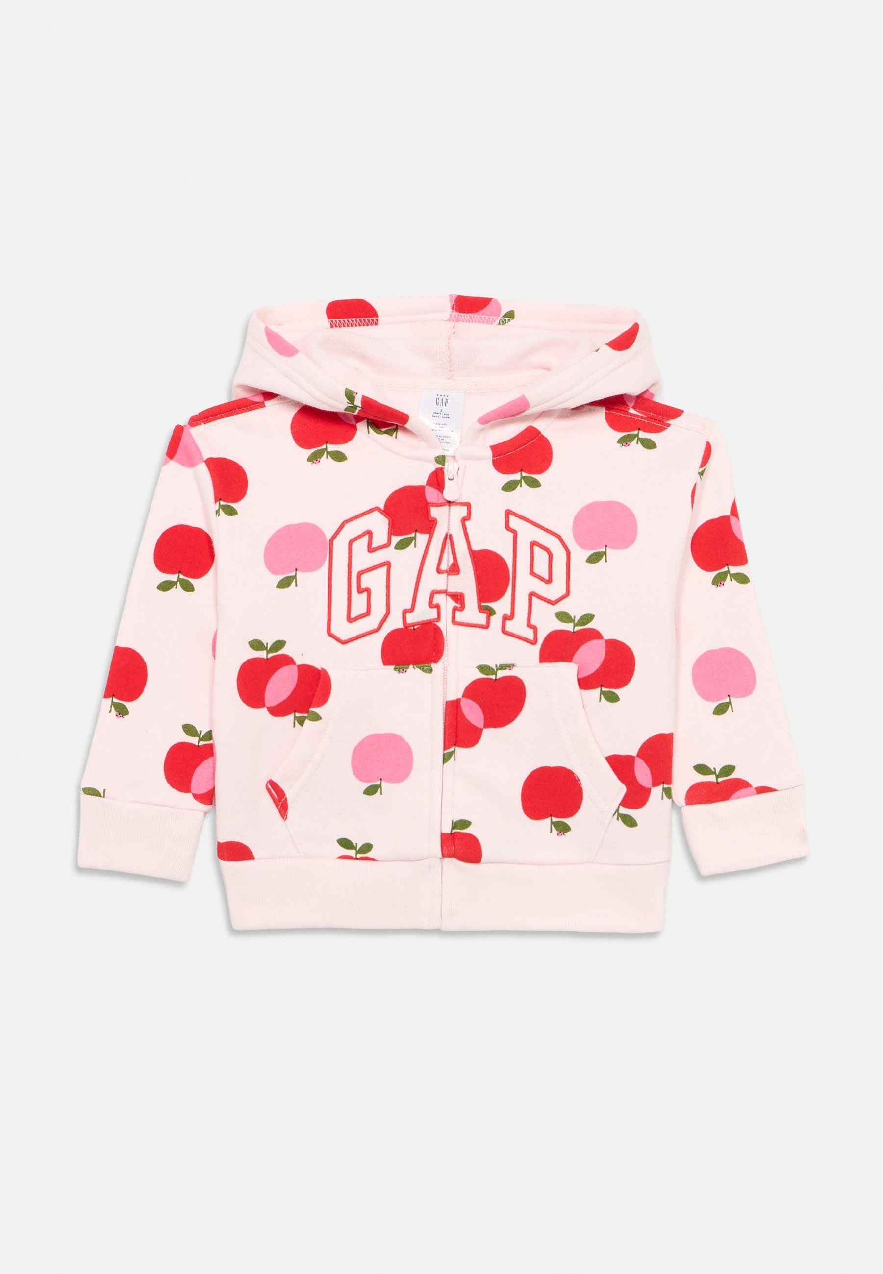 GAP LOGO PEUTERSHIRT VOOR MEISJES - Trui met rits - wit/rood