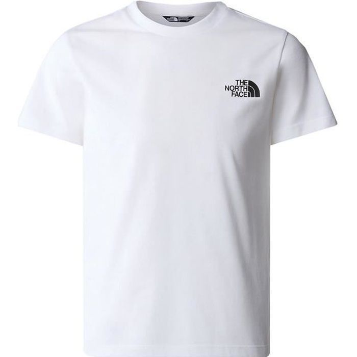 Tee shirt - THE NORTH FACE - s/s simple dome tee - Manches courtes - Col rond - Blanc