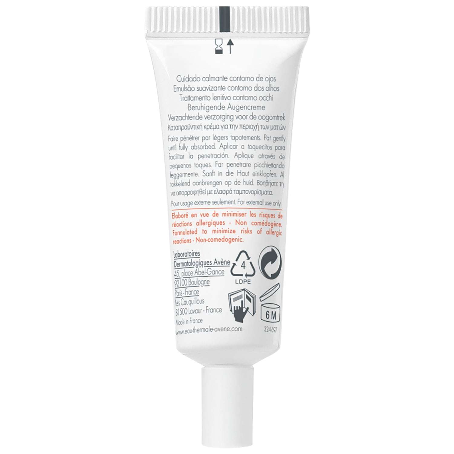 Avène Eye Cream Les Essentiels Les Essentiels pomirjujoča krema za predel okoli oči - 10 ml