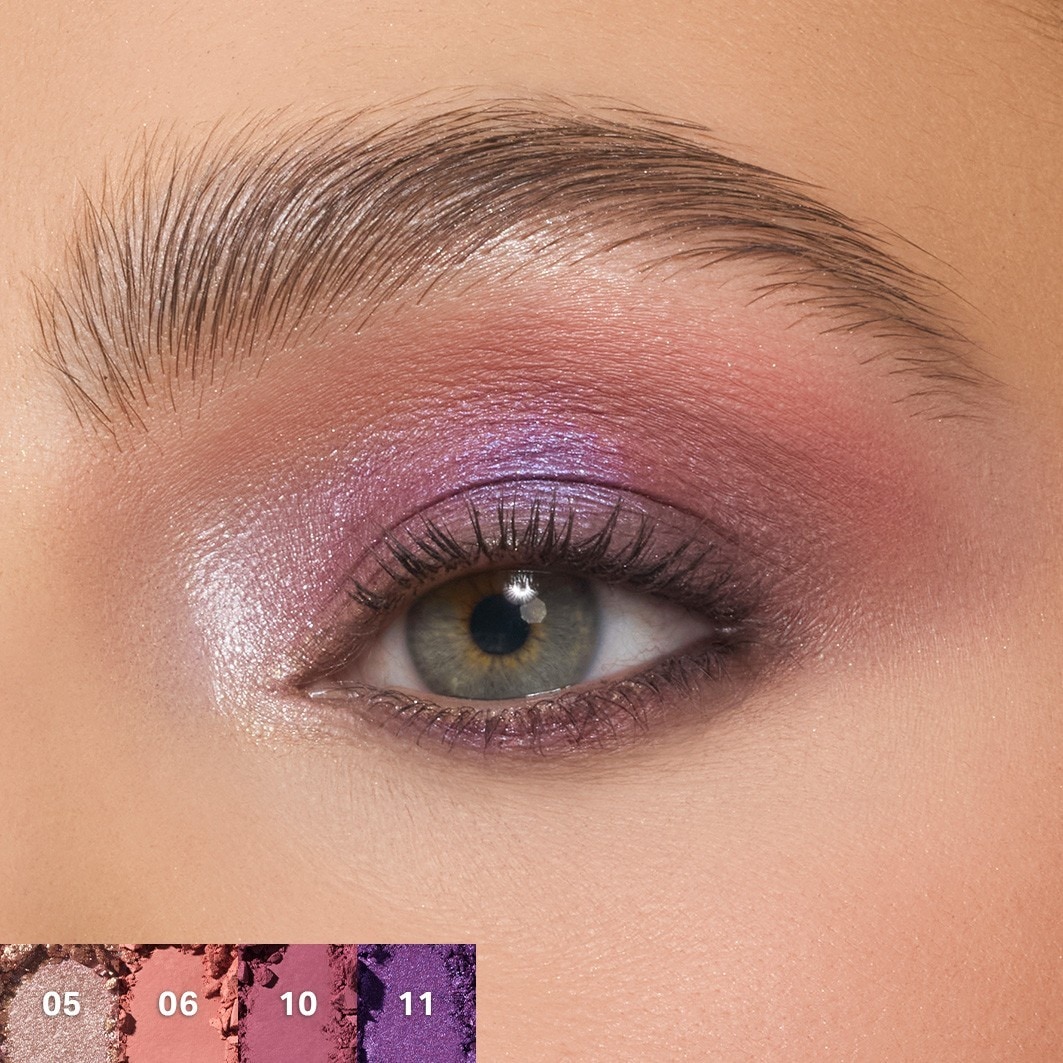 Paleta de sombras de ojos Morphe “Electric Blackcurrant” (12 colores) – 15 g