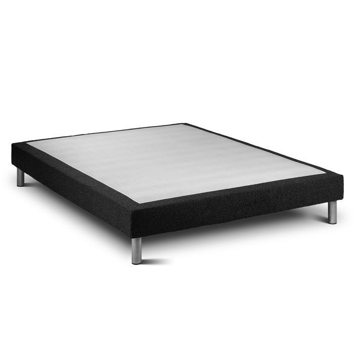 Conjunto de colchón y base de cama de 140x200 cm - Vitalmemo Negro
