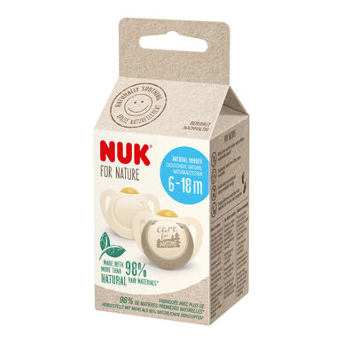 Nuk lateksiniai čiulptukai „Nature“ 6-18 mėn. 2 vnt. 2 vnt.