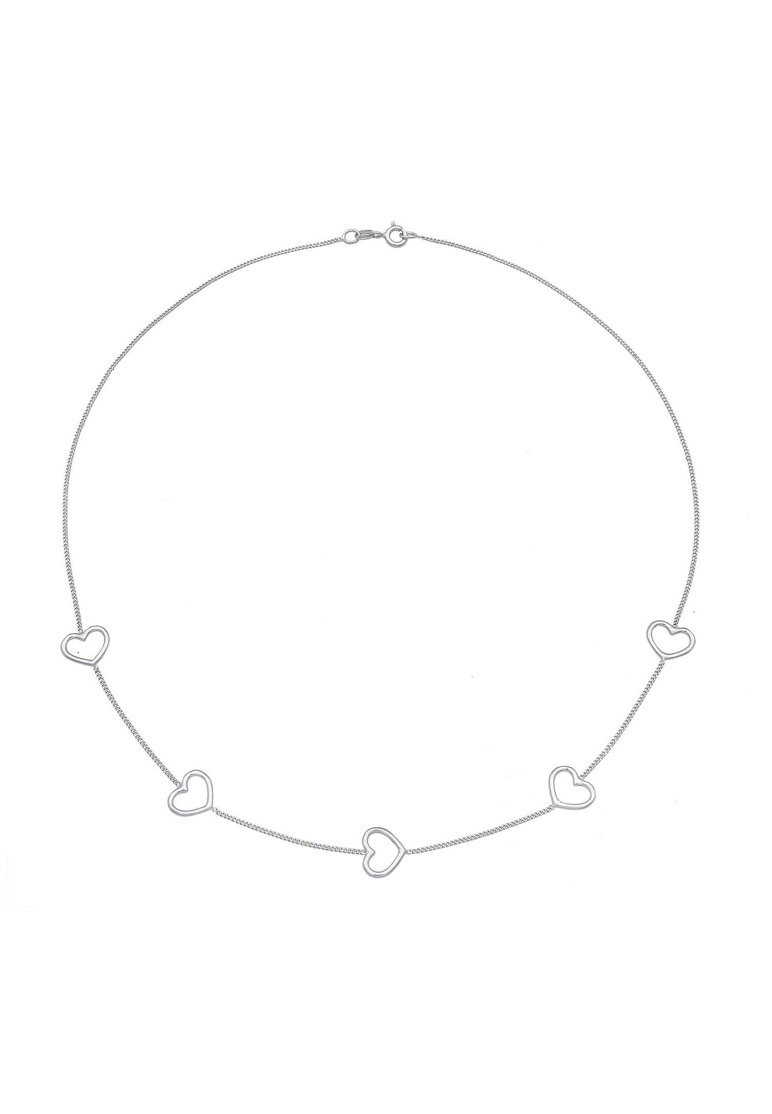 Elli Femmes Symbole Cœur Amour Cut-Out en argent sterling 925