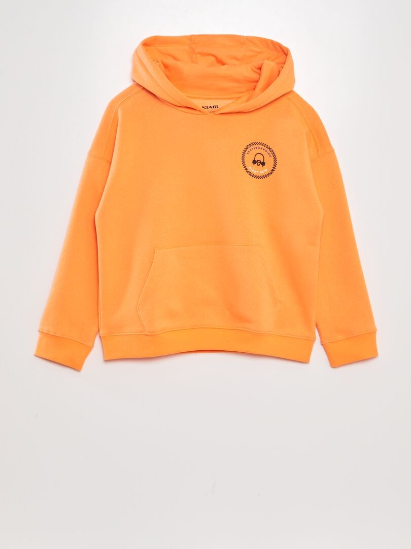 Sudadera animada con capucha - NARANJA