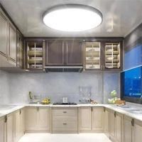 Dorlink Plafonnier LED, Plafonnier Salle De Bain 24W 6500K, IP50 Étanche, Noir, Ø 30CM [Classe énergétique E]