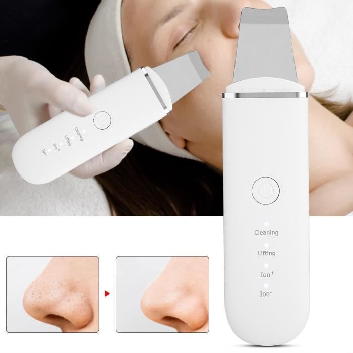 Épurateur de peau de visage ultrasonique exfoliant l'outil de suppression de points noirs de nettoyage de boutons de pore-CHD