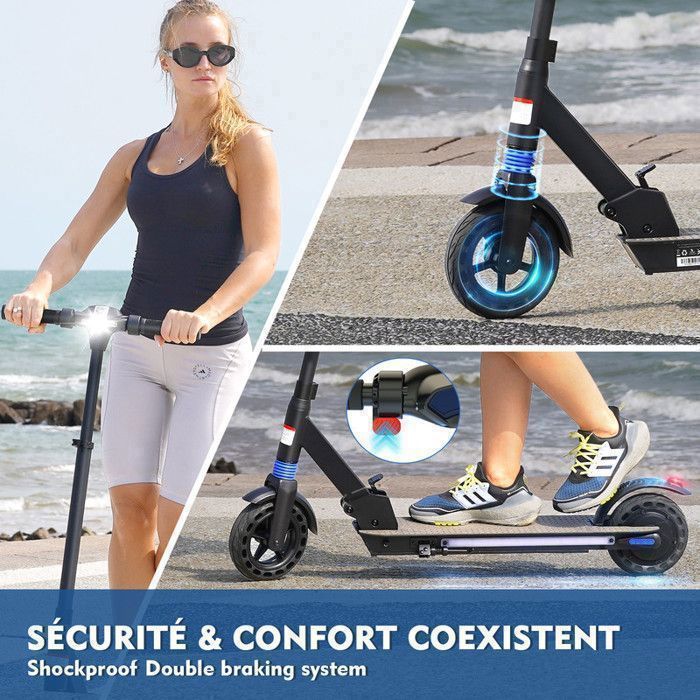 YEE GOO - Trottinette Electrique Pliable - Roues 8
