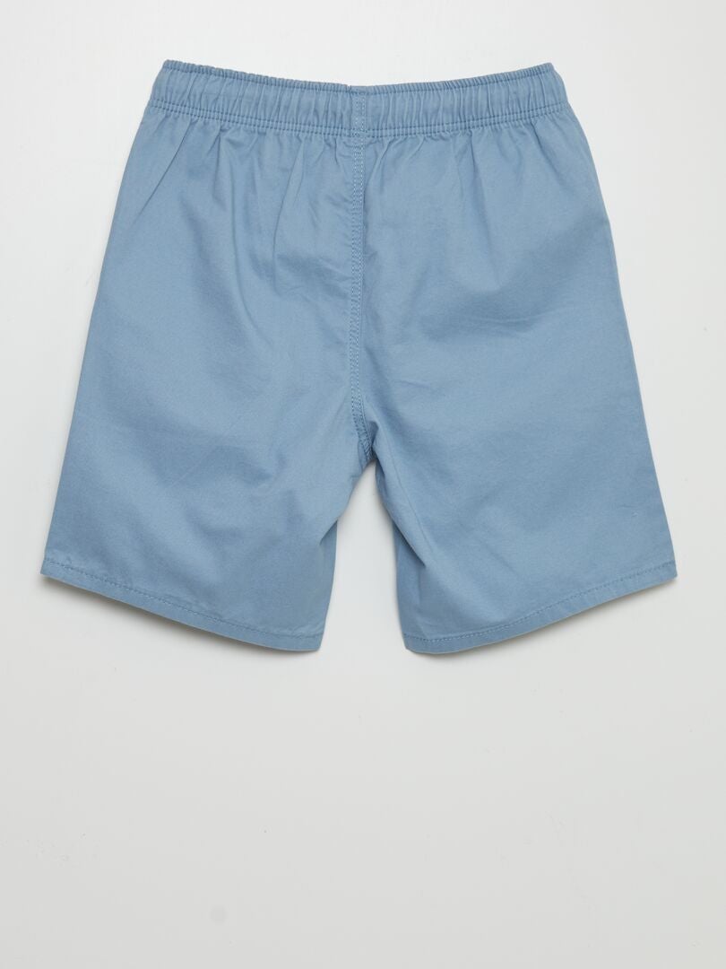 Effen Bermuda-shorts - BLAUW