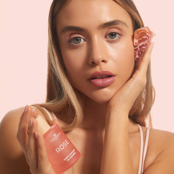 Olio detergente purificante e nutriente alla rosa Cocosolis