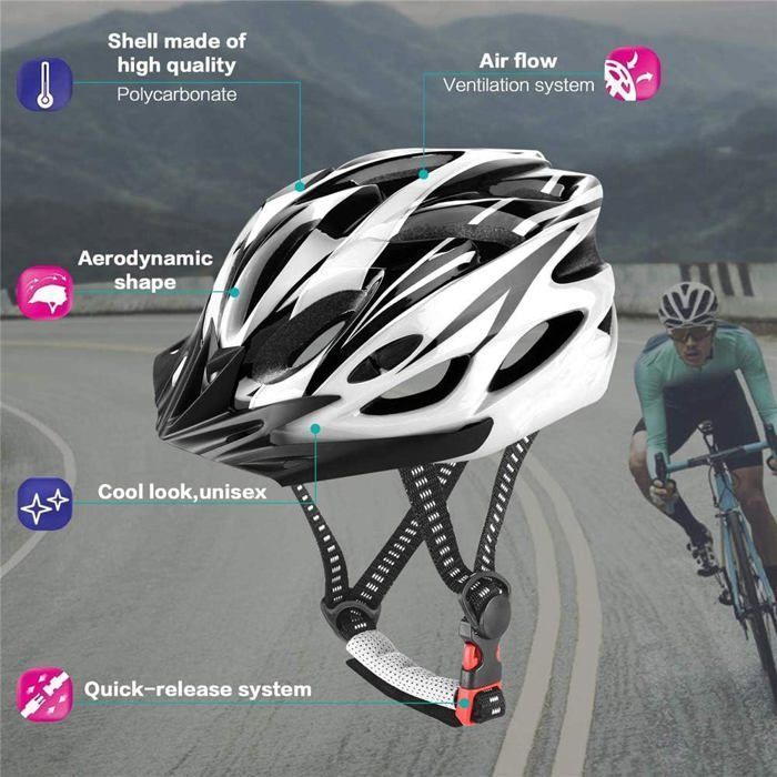 Casque de vélo adulte casque, vélo spécialisé dans la protection sécurité,pour homme femme avec un bandeau sport en plein air