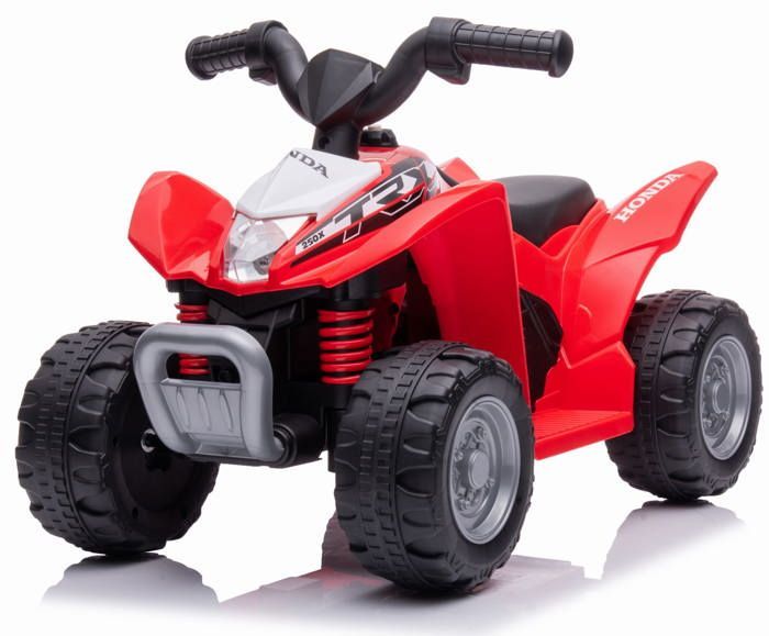 Coche eléctrico infantil Honda H3 TRX Quad para niños de 18 a 36 meses - 6V 4.5Ah - Luz LED - Señal acústica - Rojo