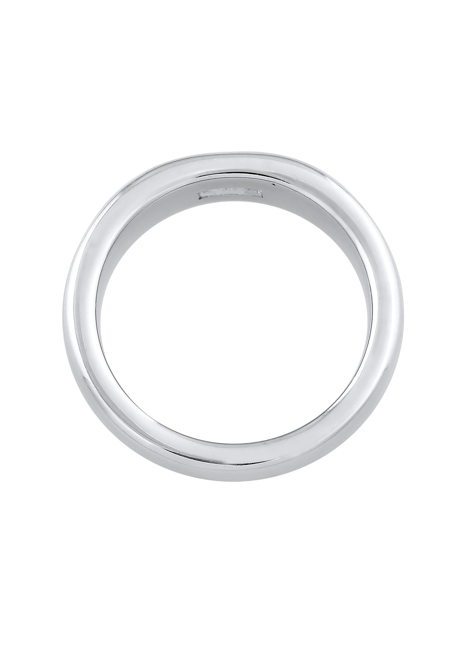 Elli PREMIUM Femmes Bande Élégant Simple avec Topaze en Argent Sterling 925 Rhodié