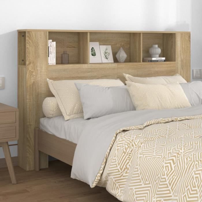 cabecero de armario vidaXL Sonoma Oak 160x18,5x104,5 cm 811937