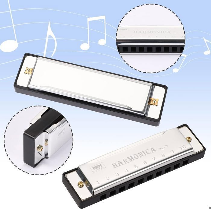 Harmonica diatonique en Do pour débutants et adultes, 10 trous, pour enfants, cadeau de Noël