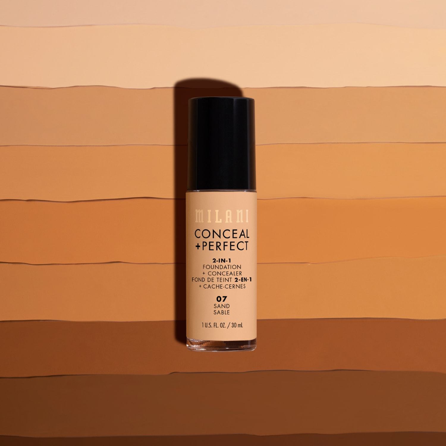 Milani Foundation 2-in-1 korektors + - 30 ml