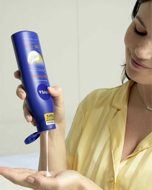 NIVEA Q10 Firming učvrstitveno mleko za telo za suho kožo