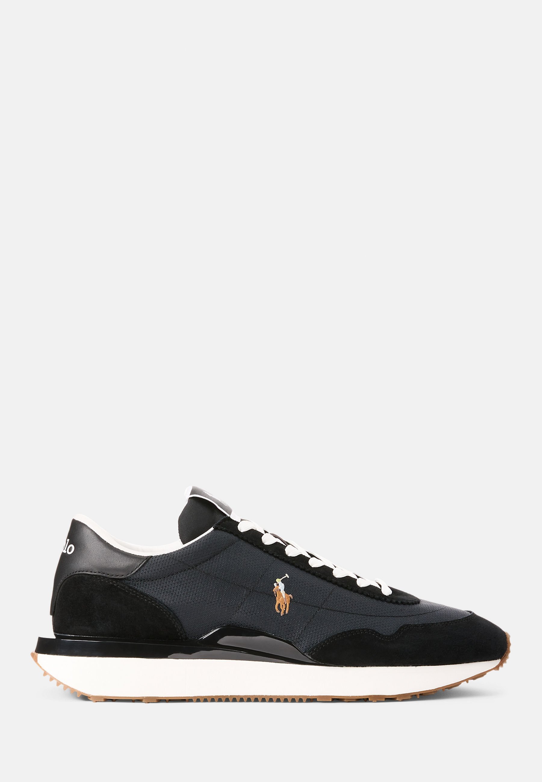 Polo Ralph Lauren TRAIN 89 SNEAKERS UNISEX CON PANNELLI IN CAMOSCIO - Sneakers - nero/multicolore