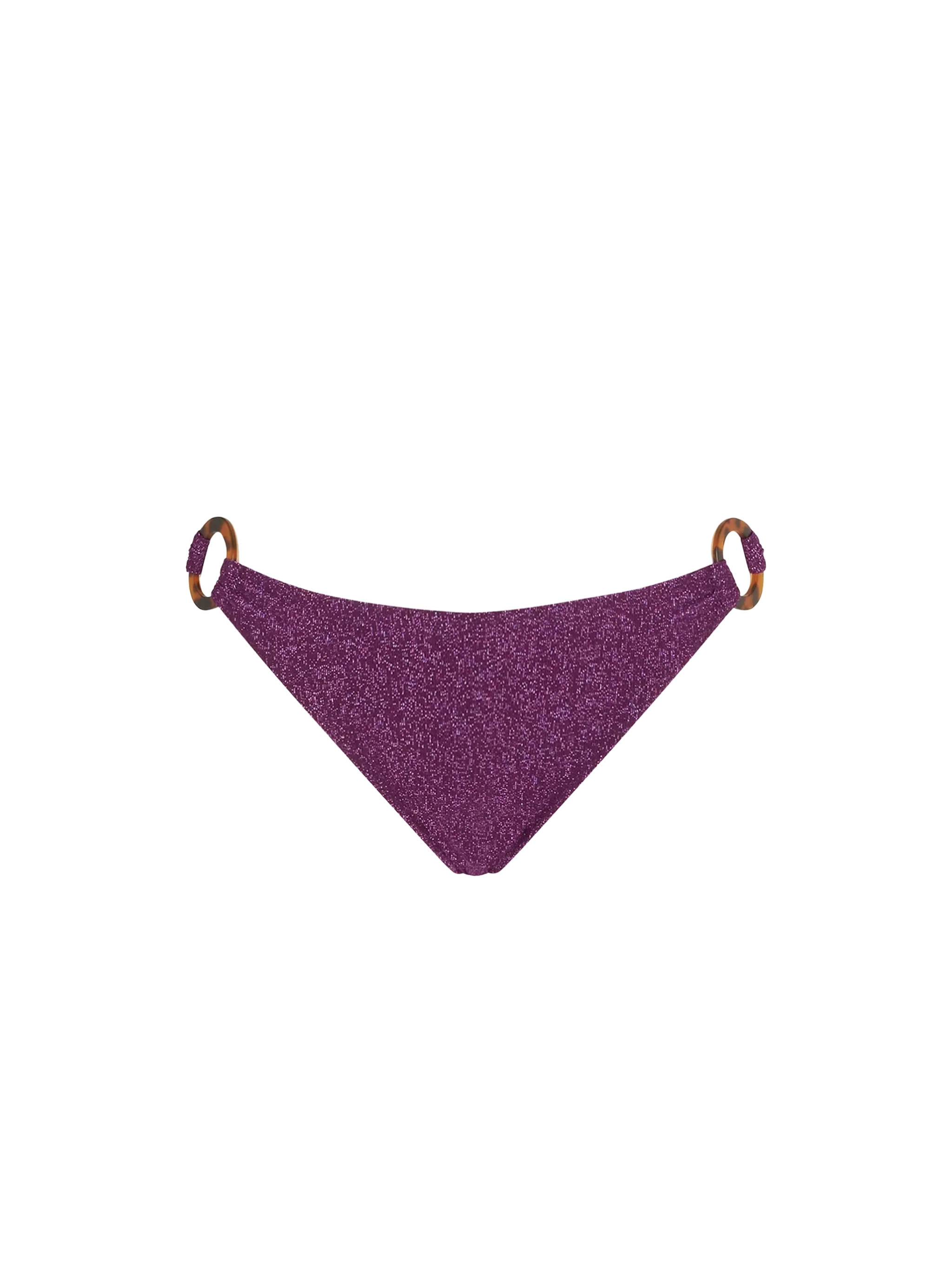 Hoog uitgesneden zwembroek van lurex voor dames