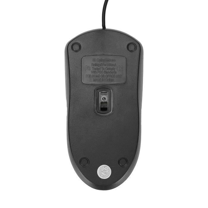 Mouse per computer cablato SALUTUYA M1 - Nero - Plug and Play - Design ergonomico - Alta reattività