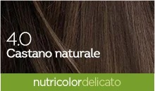 Tintura de cabelo castanho natural BIOKAP Biokap Nutricolor Delicato 4.0