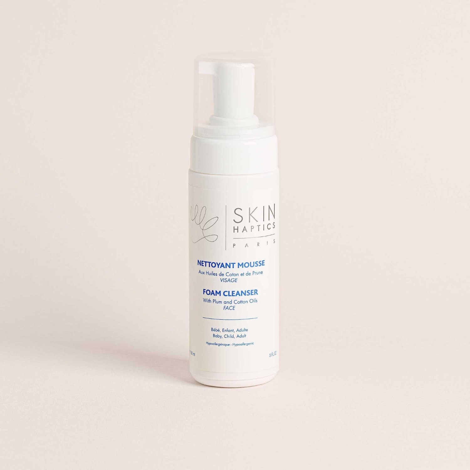 Skinhaptics Nettoyant Mousse Visage - aux huiles de coton et de prune