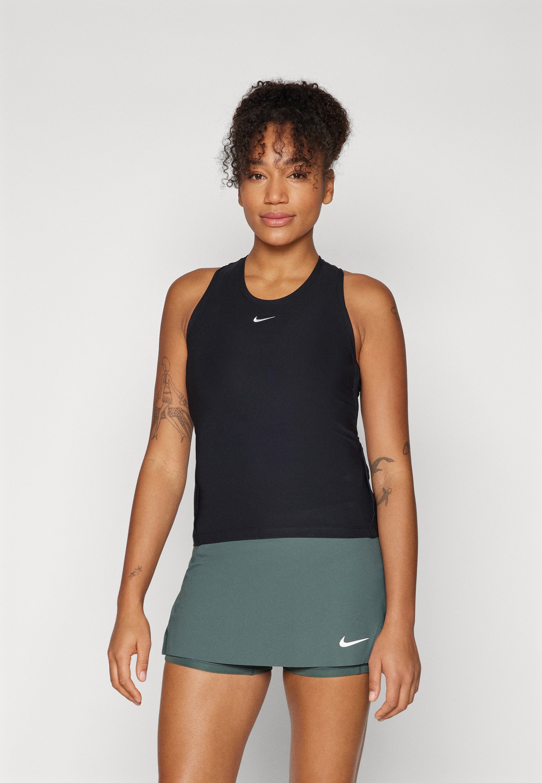 Nike Performance VICTORY TANK - Topper - black/white