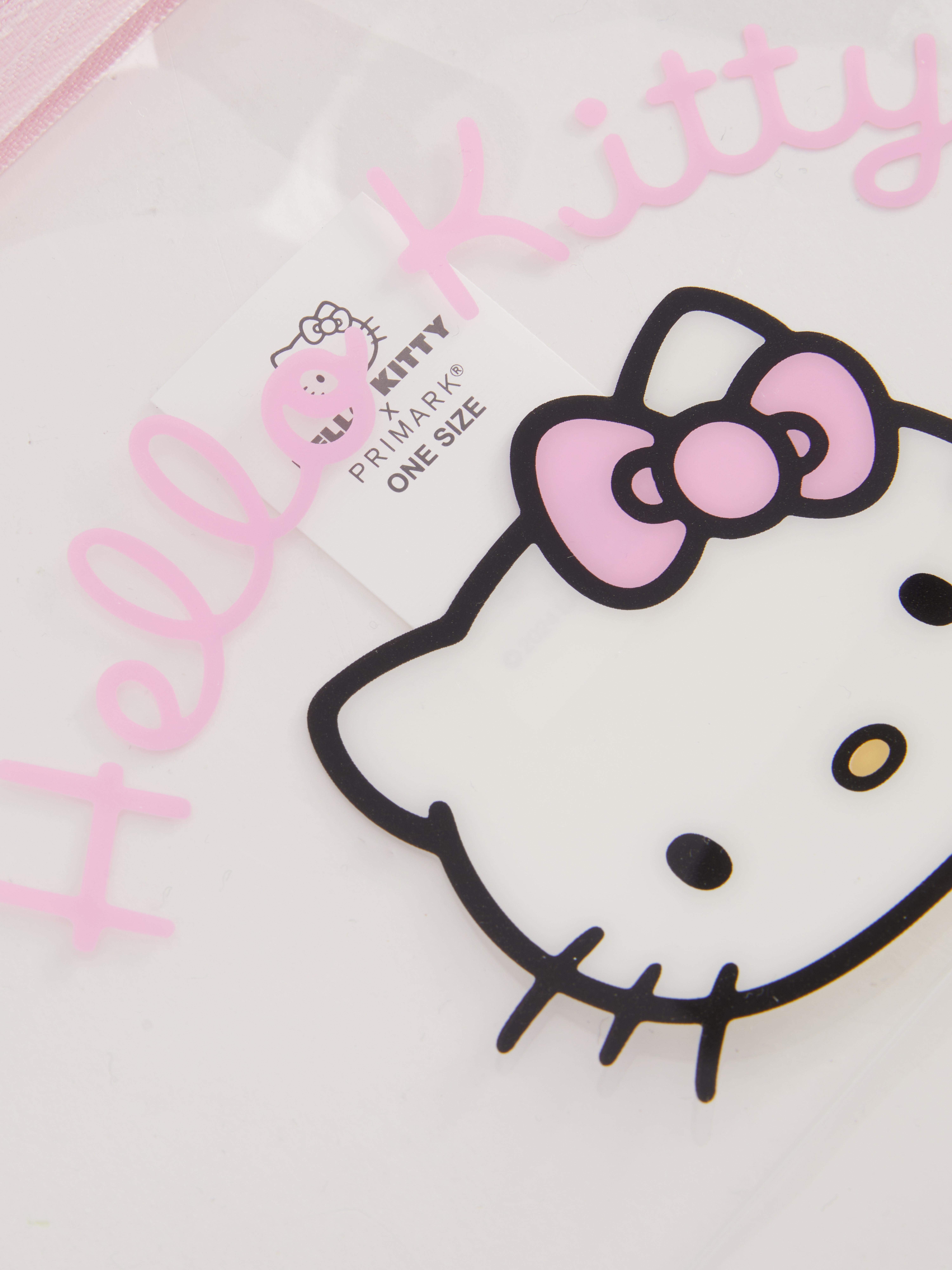 Torbica za ličila Hello Kitty Shranite osnovne lepotne izdelke v tej ljubki, prozorni torbici za ličila