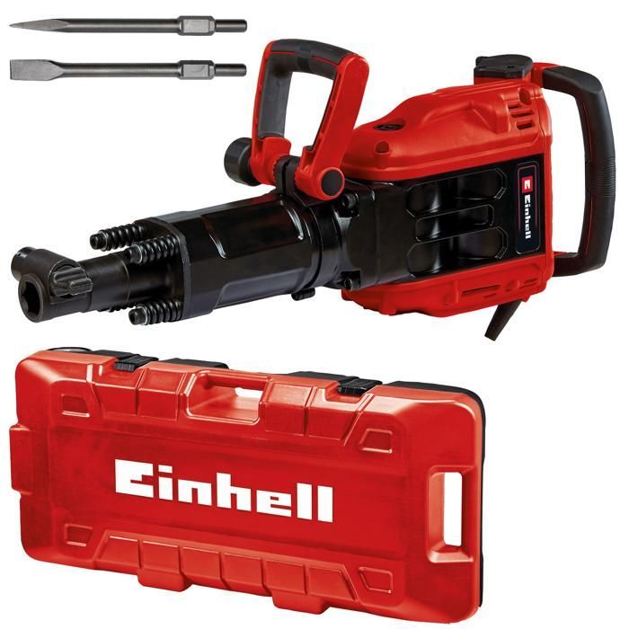 Einhell Professional Demolition Hammer TP-DH 50 (1700 W, impact rate: 1900 bpm, 50 J) Supplied in a case with chisel and punch