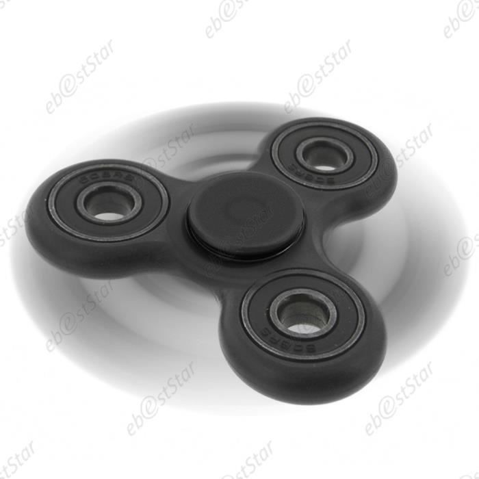ebestStar® Hand Spinner Fidget Anti-Stress Gyroscoop Speelgoed met Metalen Lagers voor Volwassenen en Kinderen, Zwart