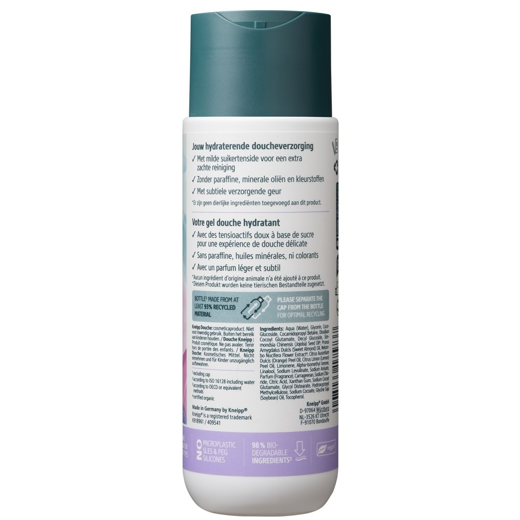 Kneipp Clean Beauty sprchový gél s lotosom a jojobou - 200 ml