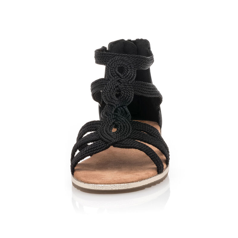 Sandali neri da donna / Scarpe aperte in punta