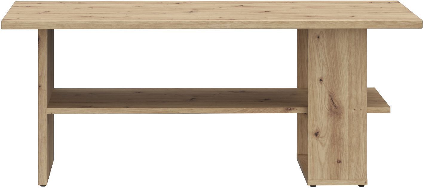 Table Basse Rectangulaire - COFFEE TABLES – Finition Chêne Artisan – 2 Plateaux – 110 × 60 × 45 cm