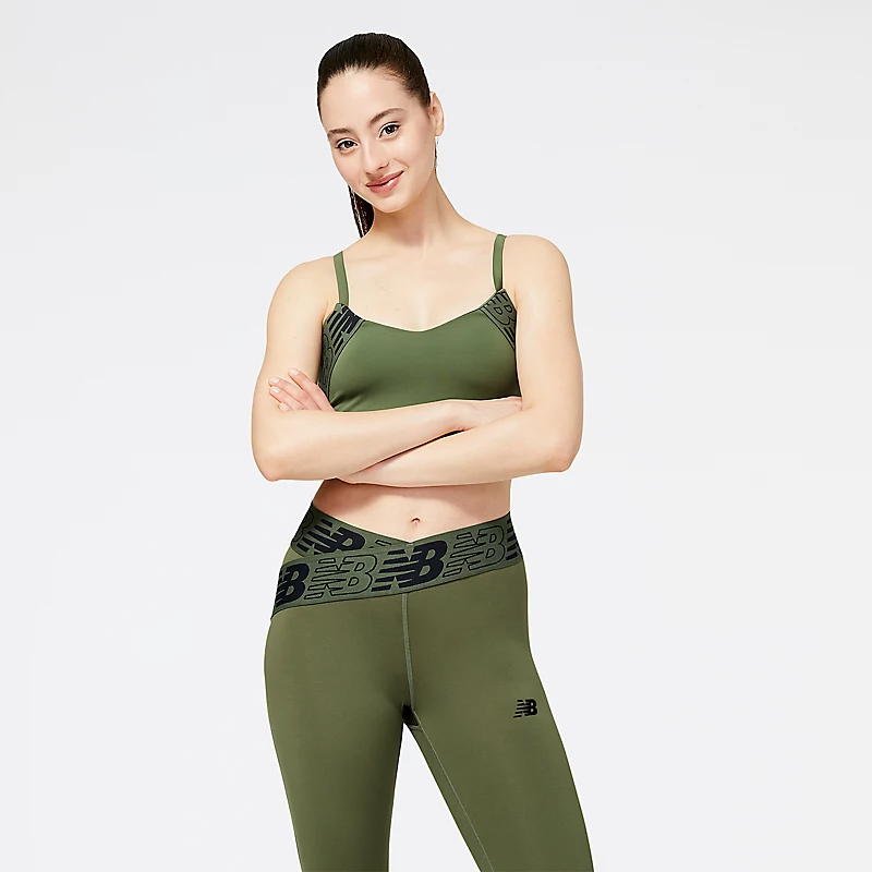 Sutiã cropped feminino Relentless – VERDE OLIVA ESCURO