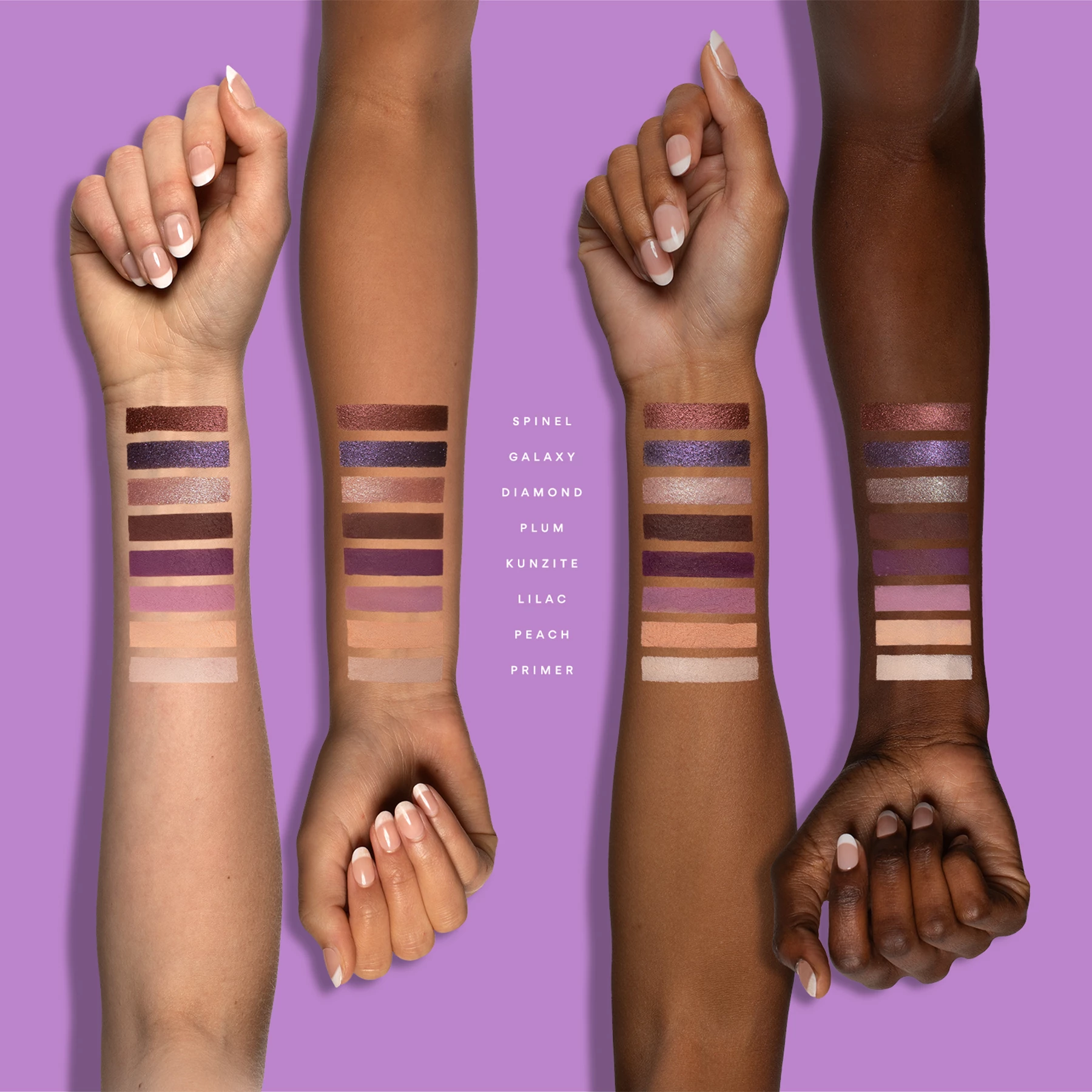 Paletă fard de pleoape Amethyst - SWATI Cosmetics
