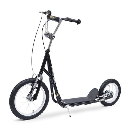 Homcom Kids Scooter with Height Adjustable Handlebar, Black