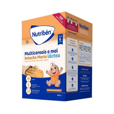 Nutribén Baby flerkorns honningkjeks 600g