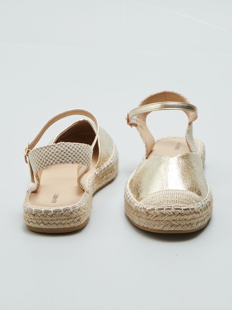 Sandálias Espadrille Fechadas - AMARELA