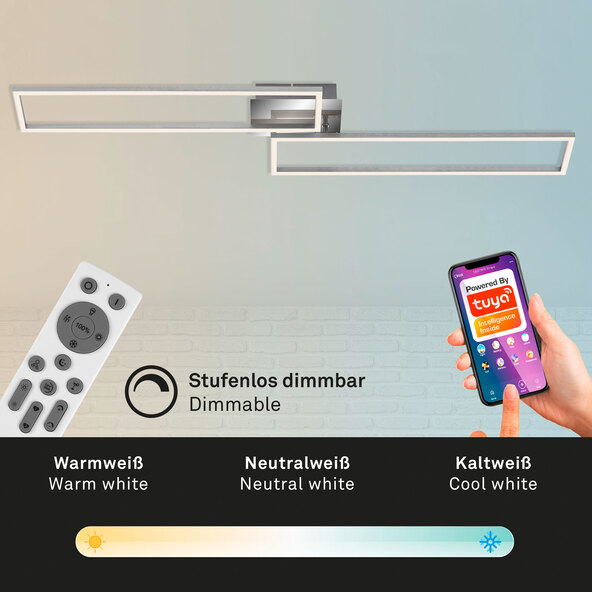 WiFi CCT LED nástěnné a stropní svítidlo FRAME