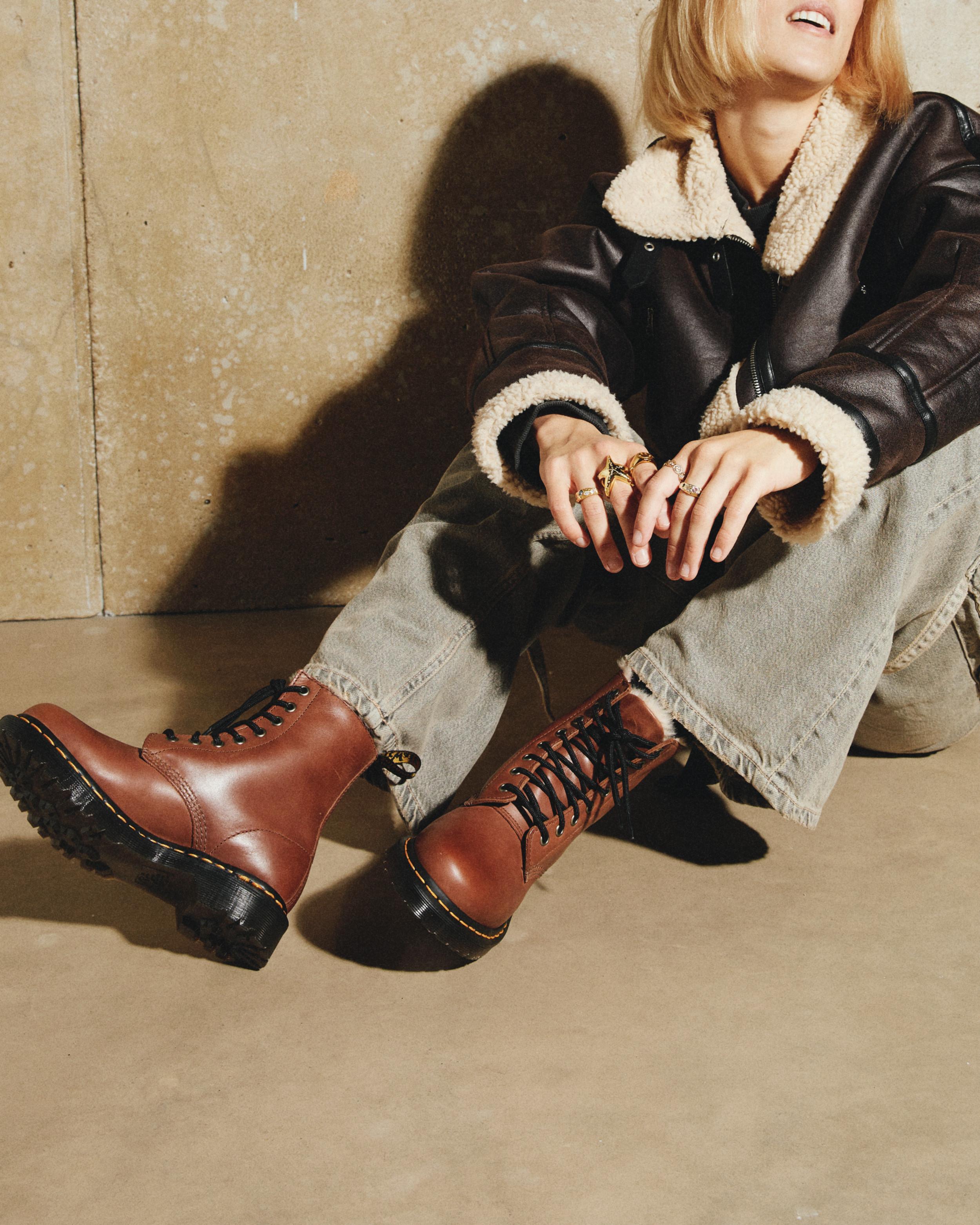 1460 Serena Women's Faux Fur-Lined Leather Boots